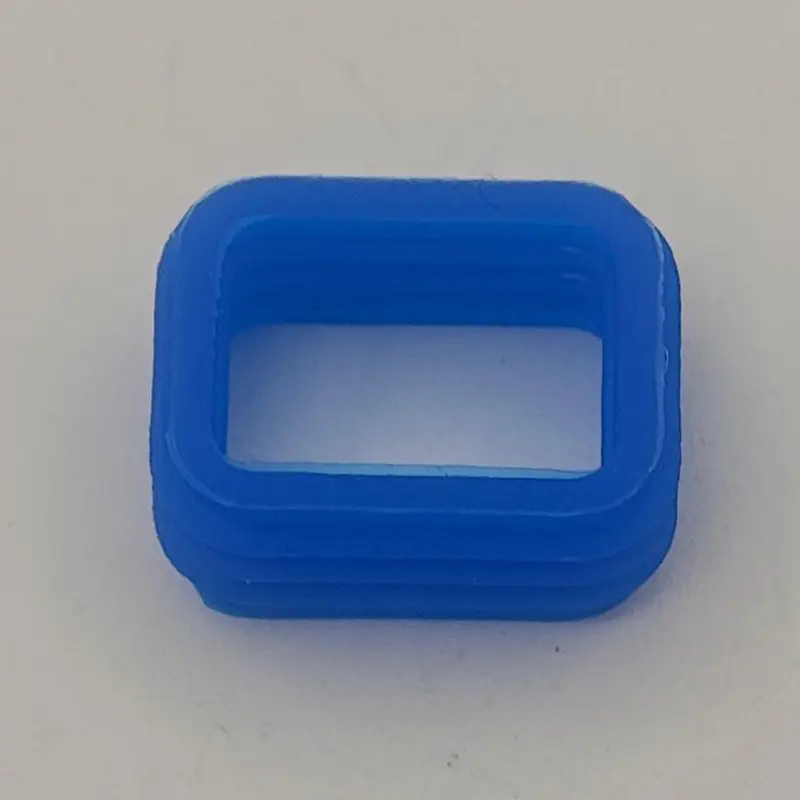 Blue 3 Way Silicone Rubber Connector Gasket